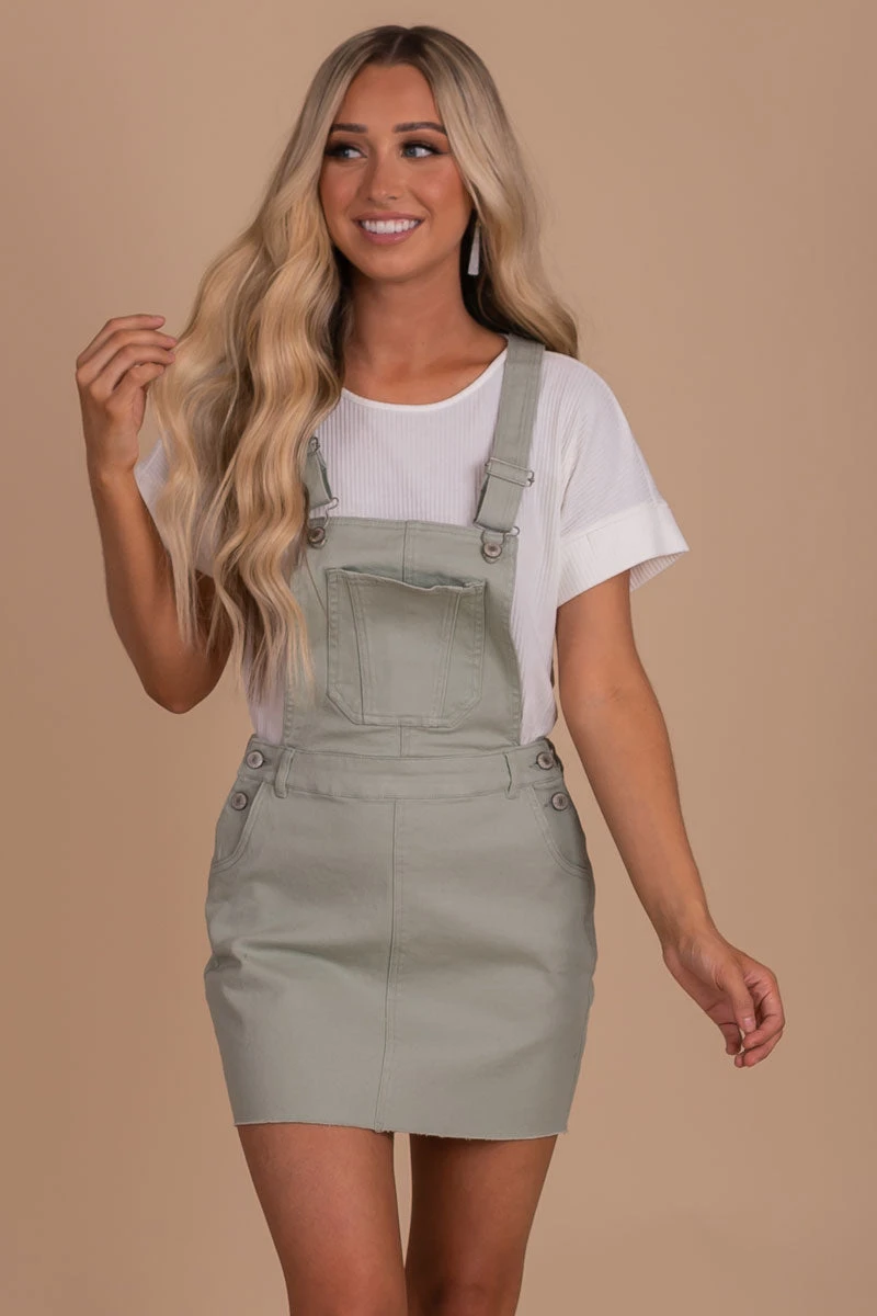Fall For Me Overall Mini Dress 3 Fall For Me Overall Mini Dress