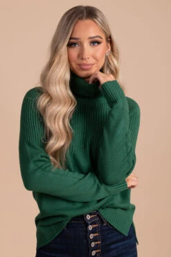 Chocolate Snuggle Up Knit Turtleneck Top 14 Chocolate Snuggle Up Knit Turtleneck Top -Outlet Bella Ella Boutique Store green main fab67c88 4b40 45d9 ad4a 17ac919ce0e2 5000x