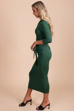 How Lovely You Are One-Shoulder Midi Dress -Outlet Bella Ella Boutique Store green side 6d623355 96d2 4f91 9dea eaccc2ee0a4e 5000x