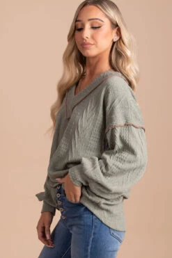 Loving You V-Neck Knit Sweater 15 Loving You V-Neck Knit Sweater -Outlet Bella Ella Boutique Store green side a60baf4c d40a 4a8c aab8 70c704ea7179 5000x