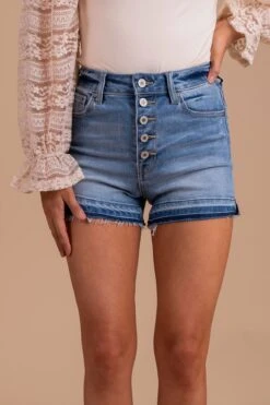 Happy Thoughts KanCan Denim Shorts - Blue