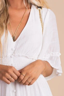 Hello Lover Tiered Maxi Dress -Outlet Bella Ella Boutique Store hello lover detail 5000x