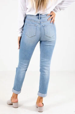 Hold You Tight Denim KanCan Jeans - Light Blue -Outlet Bella Ella Boutique Store hold you tight back 5000x