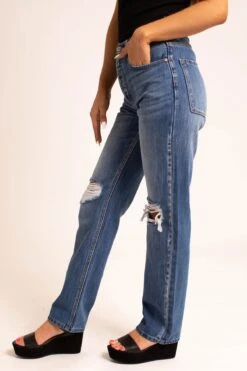 Impress You KanCan Jeans - Dark Blue -Outlet Bella Ella Boutique Store impress you side 5000x