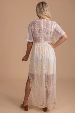 Light My Fire Cream Lace Maxi Dress -Outlet Bella Ella Boutique Store lace maxi dress cream 2 5000x