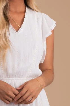 London Bridge Cream Mini Dress -Outlet Bella Ella Boutique Store london bridge detail 5000x