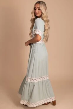 Love Without Limits Maxi Dress -Outlet Bella Ella Boutique Store love without limits green side 5000x