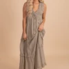Now Until Forever V-Neck Maxi Dress -Outlet Bella Ella Boutique Store nowuntilforeverv neckmaxidressfront 5000x
