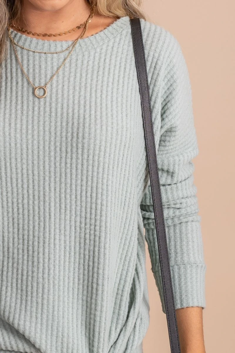 Life Goes On Long Sleeve Waffle Top 21 Life Goes On Long Sleeve Waffle Top - Image 19