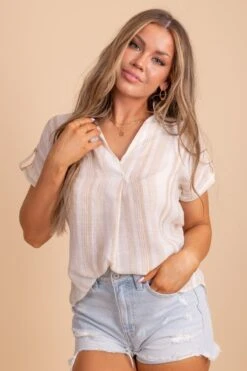 Coming Home Striped Blouse