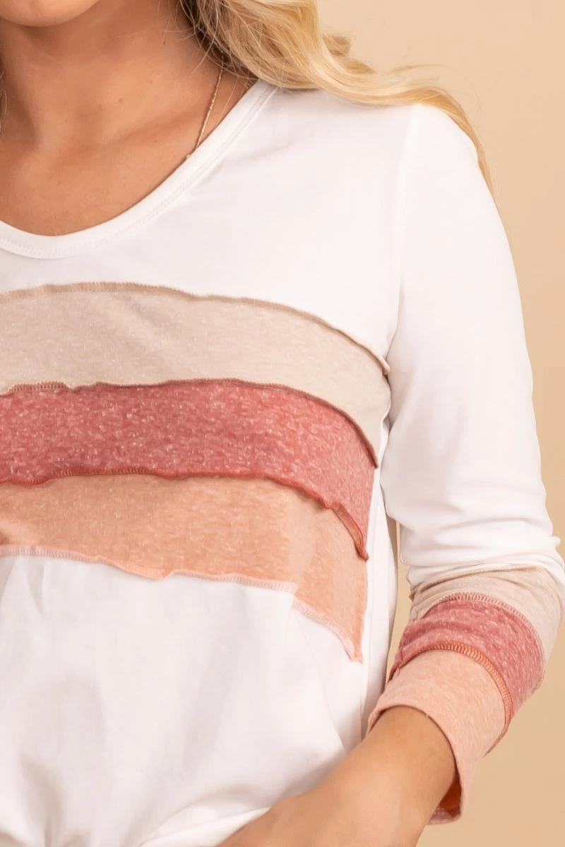 True To Self Color Blocked Striped Top 9 True To Self Color Blocked Striped Top - Image 7