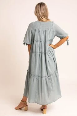 One Day At A Time Maxi Dress -Outlet Bella Ella Boutique Store onedayatatime back 5000x