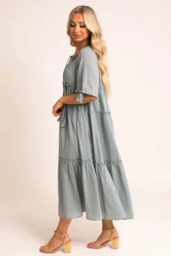One Day At A Time Maxi Dress -Outlet Bella Ella Boutique Store onedayatatime side 5000x