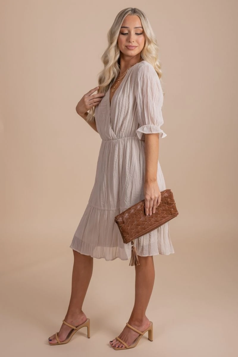 On The List Knee-Length Dress 4 On The List Knee-Length Dress - Image 2