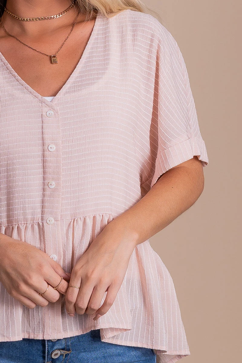 Balcony View Peplum Top 4 Balcony View Peplum Top - Image 2