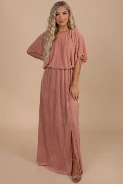 In The Limelight Ribbed Maxi Dress -Outlet Bella Ella Boutique Store pink full 1b098889 7a64 47a9 8960 007e6a8cf9a2 5000x