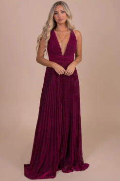 Stars At Midnight Shimmery Maxi Dress -Outlet Bella Ella Boutique Store pink full 858cefd8 3289 4d3c a7c9 a91965ac47b3 5000x