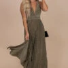 Stars At Midnight Shimmery Maxi Dress -Outlet Bella Ella Boutique Store pink gold 5000x