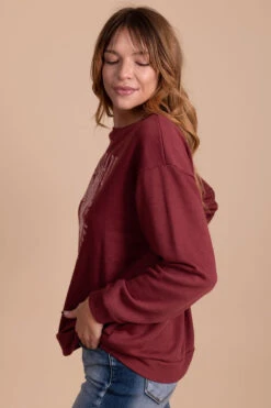 Legendary Pullover Sweater 23 Legendary Pullover Sweater -Outlet Bella Ella Boutique Store red side bb11a8d6 8145 40a2 a5ed aa94e57edc36 5000x