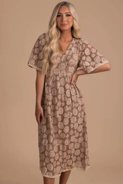 She's So Gorgeous Midi Dress -Outlet Bella Ella Boutique Store she s so gorgeous front 2 5000x