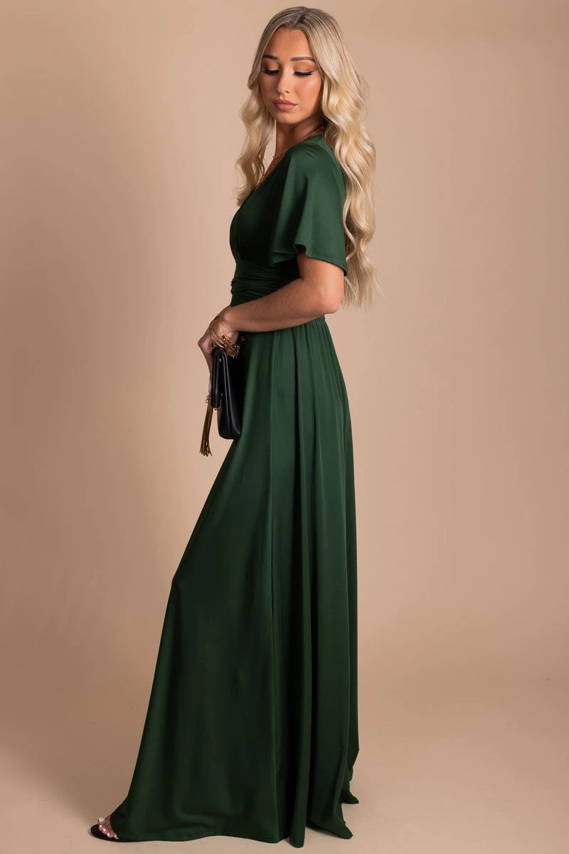 Dreamy Romance Flutter Sleeve Maxi Dress 4 Dreamy Romance Flutter Sleeve Maxi Dress - Image 2
