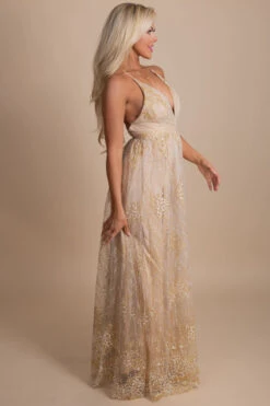 Attention Getter Shimmery Maxi Dress 13 Attention Getter Shimmery Maxi Dress -Outlet Bella Ella Boutique Store side 14b91109 097b 49e0 a252 9ad5c42abb49 5000x