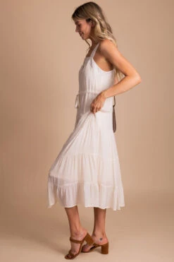 Fresh Start Maxi Dress - Off White -Outlet Bella Ella Boutique Store side 29d38588 5af3 4f7f a156 ec86cbdcea28 5000x