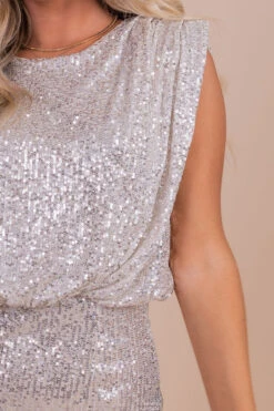 Shine Like Stars Sequin Mini Dress -Outlet Bella Ella Boutique Store silver detail 24d16b62 0165 4635 bc95 b8d1e9162440 5000x