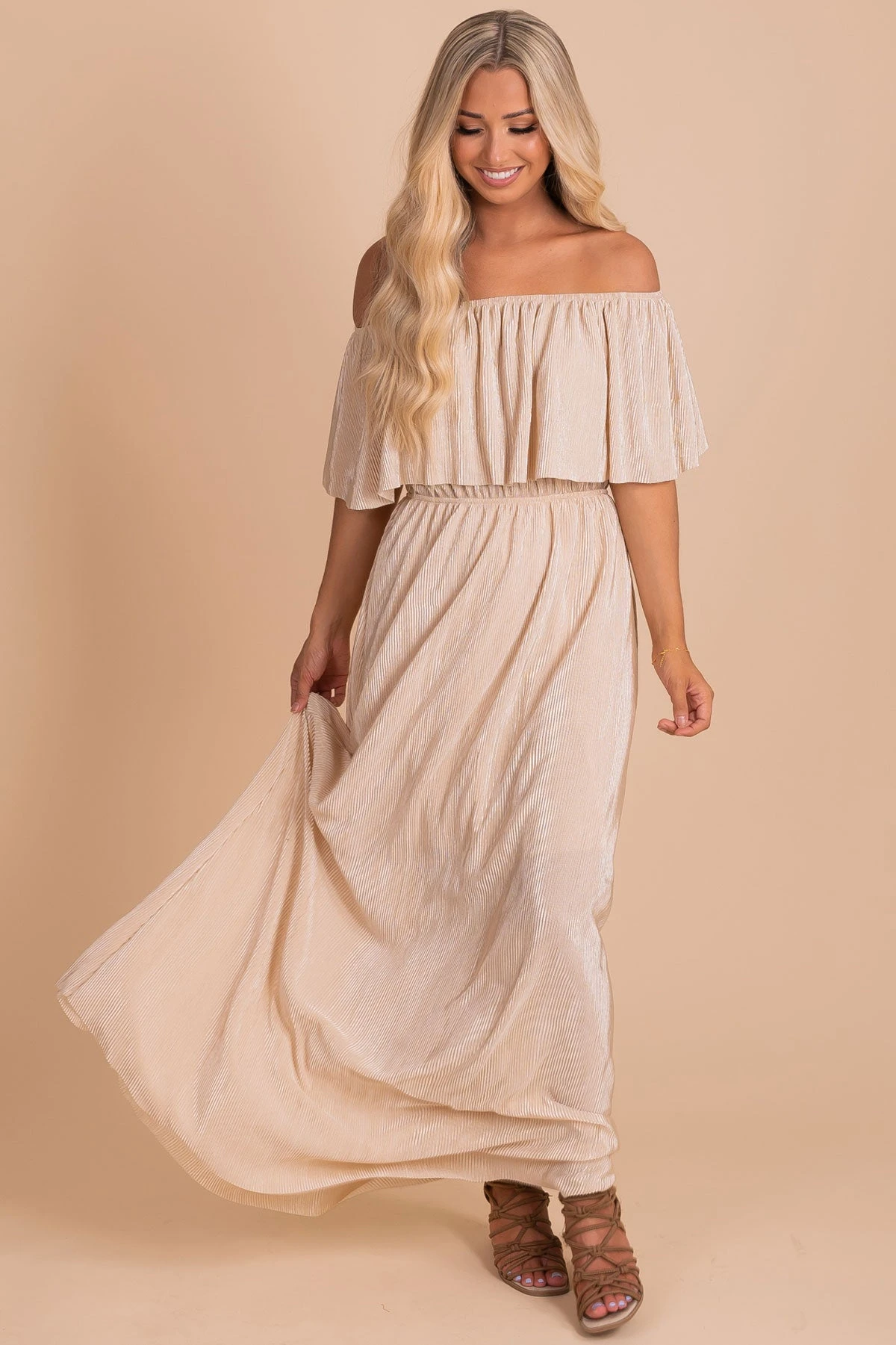 Slow Dancing Ribbed Off Shoulder Maxi Dress 7 Slow Dancing Ribbed Off Shoulder Maxi Dress - Image 5