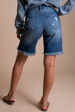 Sunny Vibes KanCan Denim Shorts - Blue 9 Sunny Vibes KanCan Denim Shorts - Blue -Outlet Bella Ella Boutique Store sunny vibes back 5000x