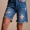 Sunny Vibes KanCan Denim Shorts - Blue -Outlet Bella Ella Boutique Store sunny vibes main image 5000x