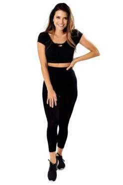 Cropped Tie Accent Top -Outlet Bella Ella Boutique Store top4 e223d225 10be 48f1 b5ab 5d540789480e 5000x