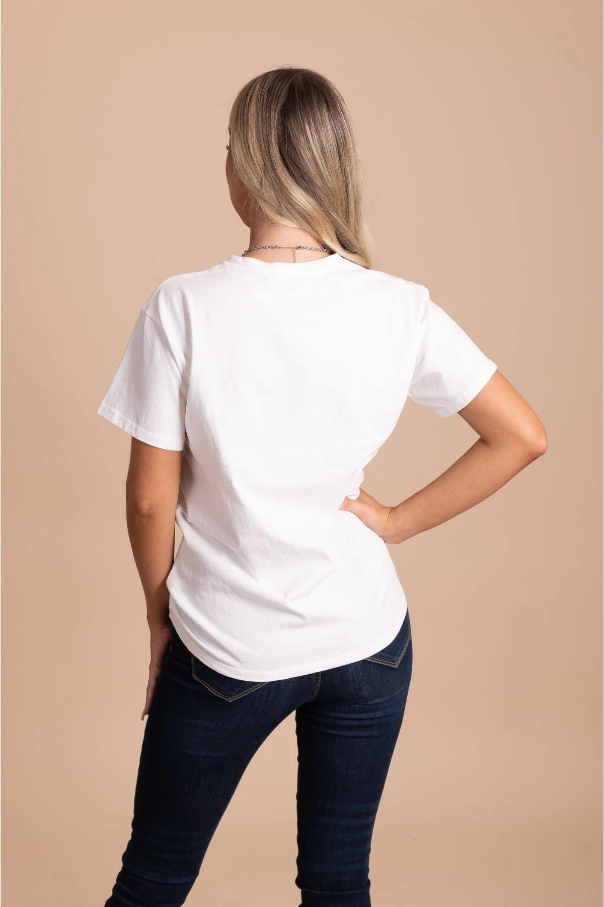 Vintage Love Distressed Graphic Tee - White 4 Vintage Love Distressed Graphic Tee - White - Image 2