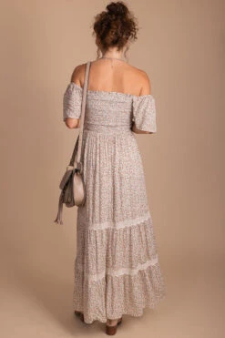 Spring In Your Step Floral Maxi Dress 18 Spring In Your Step Floral Maxi Dress -Outlet Bella Ella Boutique Store white back2 5000x