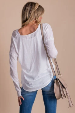 Harvest Wishes Long Sleeve Top 33 Harvest Wishes Long Sleeve Top -Outlet Bella Ella Boutique Store white back 24cbb345 8f50 40d5 8748 5733bfb756a2 5000x