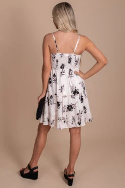 Floral Lullaby Mini Dress -Outlet Bella Ella Boutique Store white back 302ad35a c598 480f ae4b eaf40b80f2ad 5000x