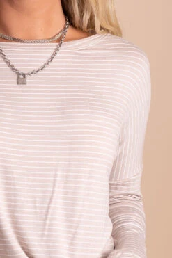 Playing For Keeps Striped Long Sleeve Top -Outlet Bella Ella Boutique Store white detail 91f6004f 11c3 42af 80c8 1cc5139da932 5000x