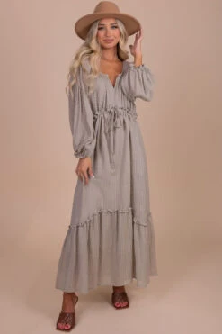 My Favorite Hello Long Sleeve Maxi Dress -Outlet Bella Ella Boutique Store white main 9123d86d 4373 4978 8025 fe9114f6bea4 5000x