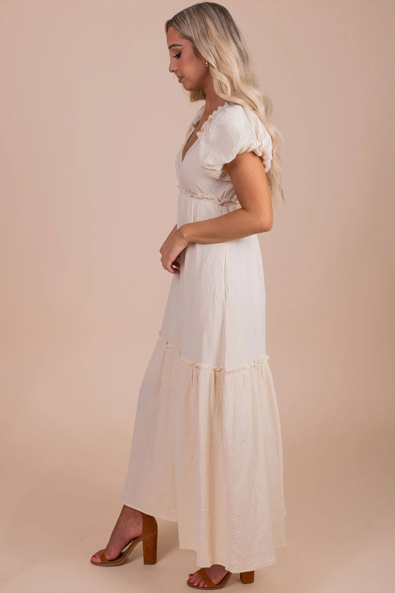 See You Soon Puff Sleeve Maxi Dress 4 See You Soon Puff Sleeve Maxi Dress - Image 2