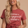 Women Support Women Graphic Tee - Red -Outlet Bella Ella Boutique Store women support women main image 5000x