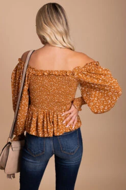Desert Wildflower Smocked Long Sleeve Top 29 Desert Wildflower Smocked Long Sleeve Top -Outlet Bella Ella Boutique Store yellow back 39915cc7 c319 497f ac43 aac51753ba03 5000x