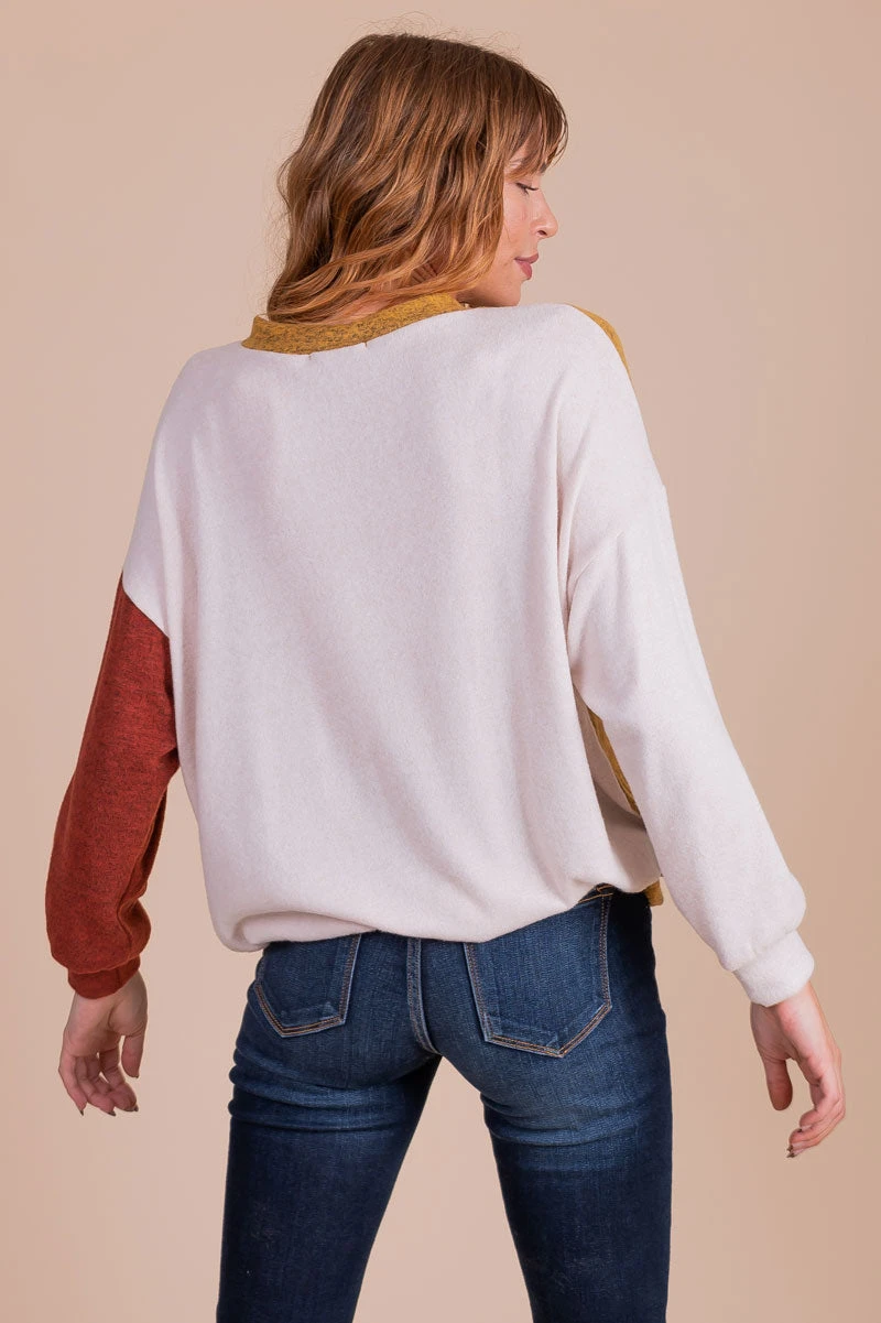 Be Loud Color Block Sweater 10 Be Loud Color Block Sweater - Image 8